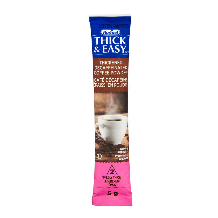 thick and easy nectar consistency decaffeinated coffee stick