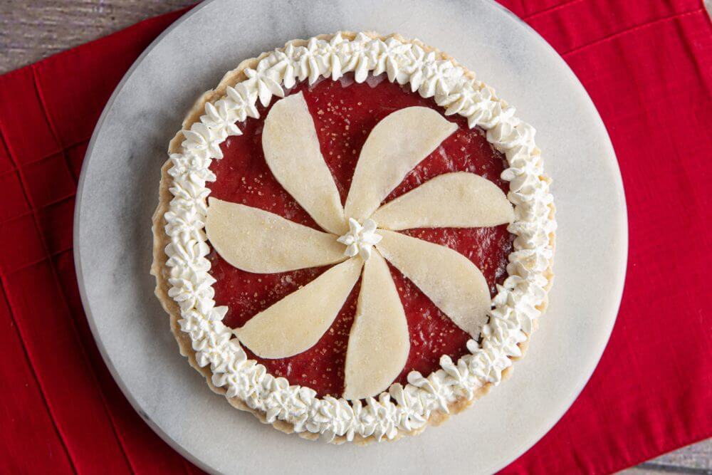 Pureed Cranberry Pear Tart