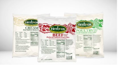 3 Herb-Ox® Reduced Sodium Gravy & Soup Mixes