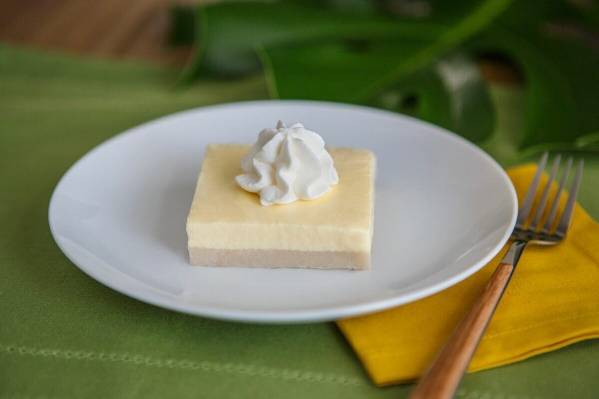 Dysphagia-friendly key lime cheescake