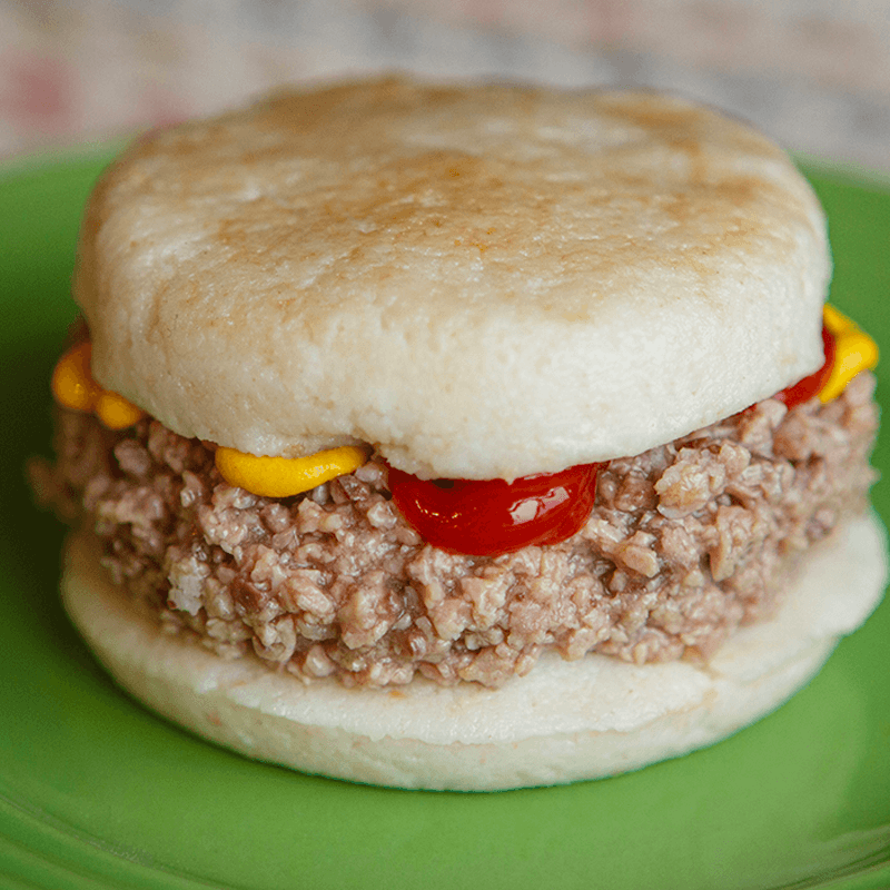 An easy to swallow burger on a bun