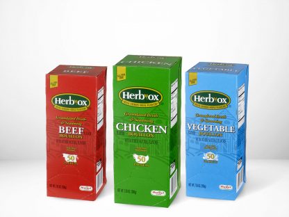 All flavors of Hormel Health Labs Herb-Ox® Instant Broth