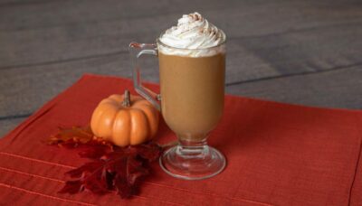 Thickened pumpkin spice latte for dysphagia