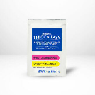 Thick & Easy Instant Food and Beverage Thickener Level 2 & 3 / Nectar 5.5 oz packet on a white table