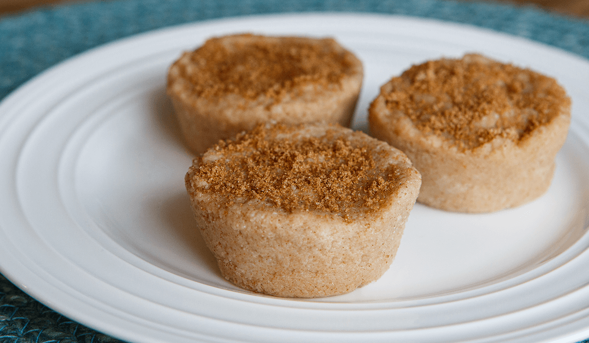 IDDSI Level 4 Apple Cinnamon Muffins served on a plate