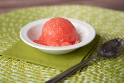 Watermelon lime sorbet dessert for dysphagia diets